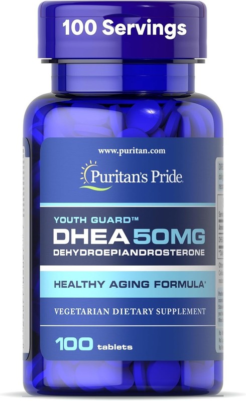 Puritan's Pride DHEA 50Mg Dietary Supplement, Promote Sugar Metabolism 100 Count gallery