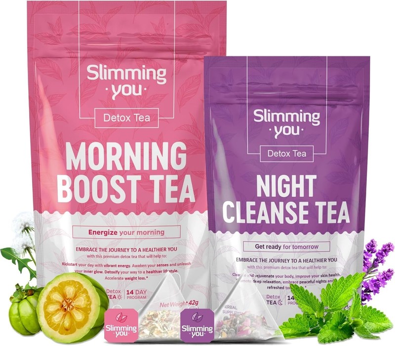 Natural Herbal Detox Tea for 14 Days: Energizing Morning & Gentle Night Cleanse gallery
