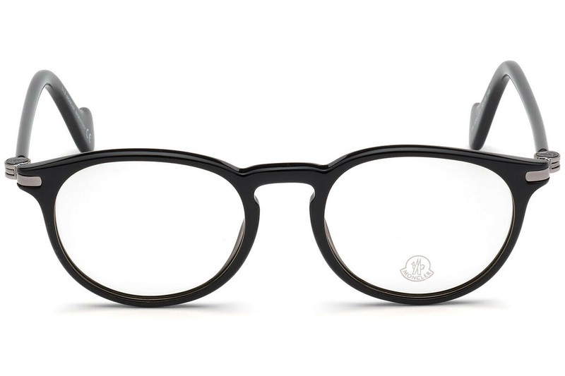 Moncler ML5044-F 001 BLACK Eyeglasses Frame 51-19-145 Round ASIAN FIT ML 5044F