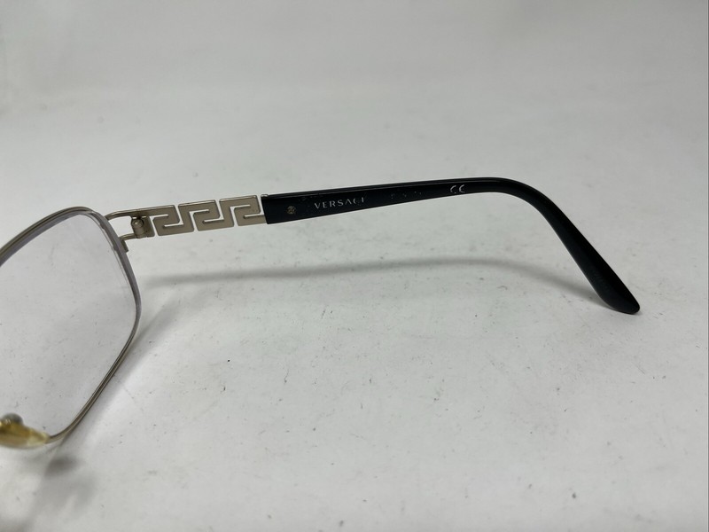 VERSACE MOD 1229-B 1252 55-16-140 GOLD BLACK EYEGLASSES VY28 gallery