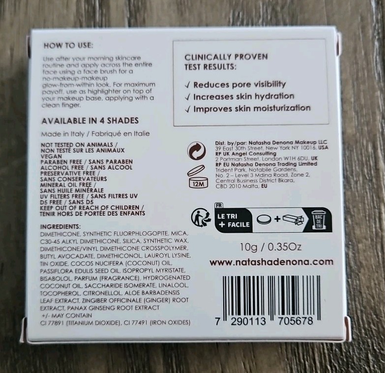 Natasha Denona Hy-Gen Skincare Infused Glow Beautifier MEDIUM .35oz/10g FULL SZ gallery
