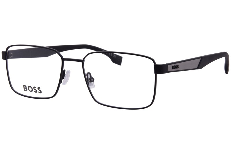Hugo Boss 1769 003 Eyeglasses Men’s Matte Black Full Rim Rectangle Shape 56mm