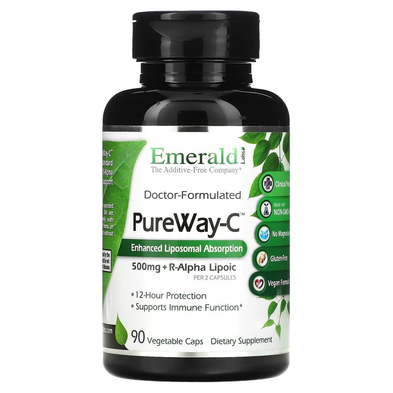2 X Emerald Laboratories, PureWay-C�+ R-Alpha Lipoic Acid, 90 Vegetable Caps