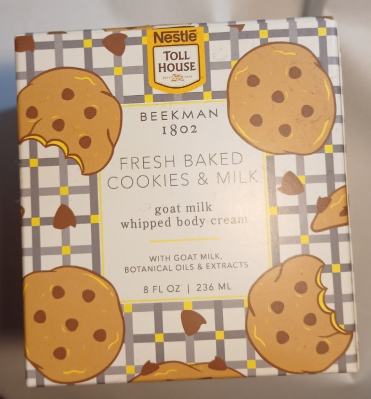 Beekman 1802 Fresh Baked Cookies & Milk 8oz Whipped Body Cream Nestle Toll House gallery