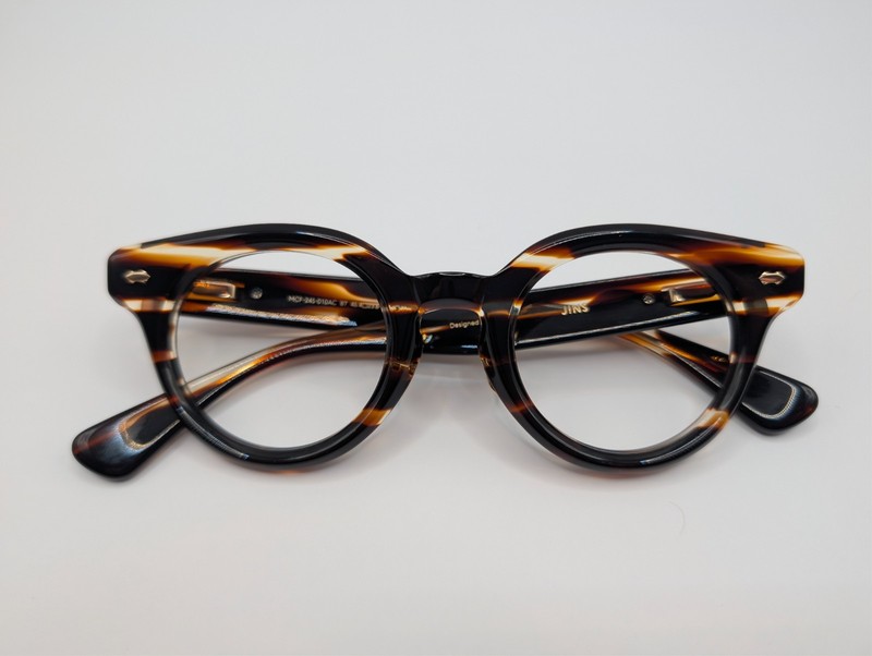 Jins Eyeglass Frame Only Model MCF245-010AC Color 87 Size 45.4-23.6