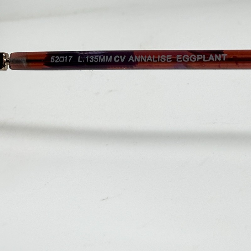 BCBGMAXAZRIA Annalise Eggplant Eyeglasses Frame 52-17-135mm B39mm H20640 gallery