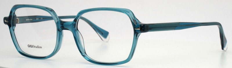 GIGI STUDIOS Audrey 6572/3 Teal Womens Square Eyeglasses 52-18-140 B:42