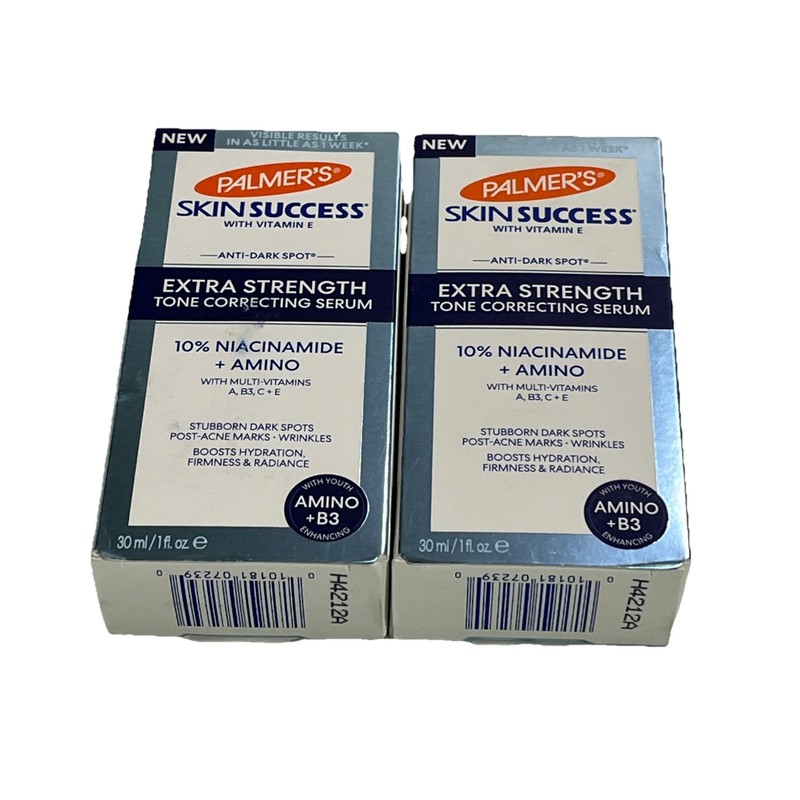 2PK Palmers Skin Success Anti-Dark Spot ~ 10% Niacinamide + Amino ~ 1 FL OZ Each