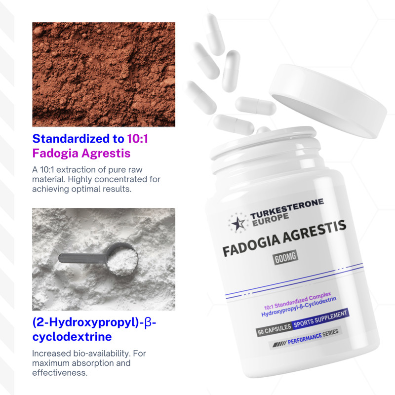 3 Pack (600mg) - Fadogia Agrestis 10:1 Complex with Hydroxypropyl-β-Cyclodextrin gallery