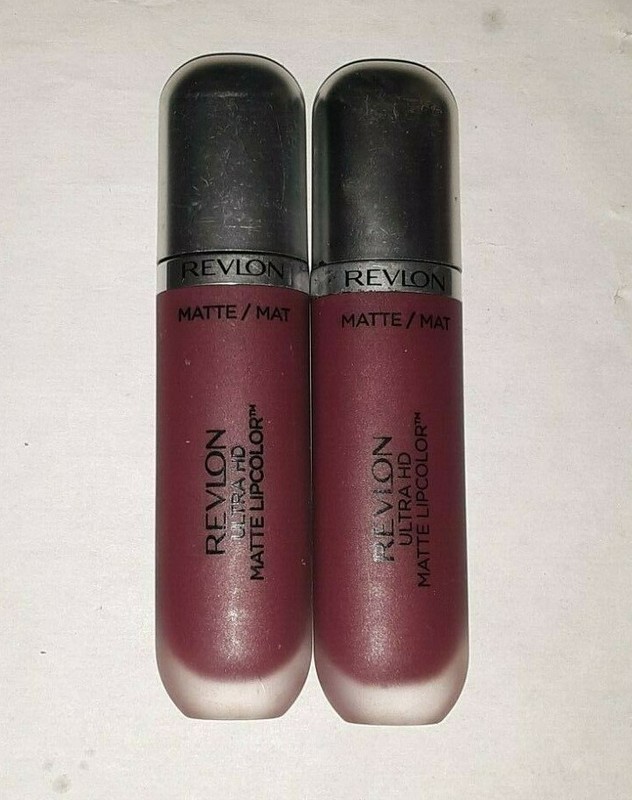2 tube lot REVLON ULTRA HD MATTE LIPCOLOR LIPSTICK 610 ADDICTION unsealed NWOP