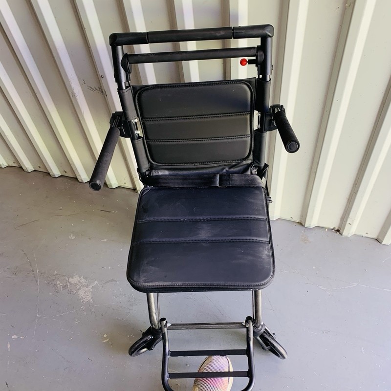 Lightweight Folding Transport Wheelchair 15lbs Compact Travel Chair 220 lb Cap gallery