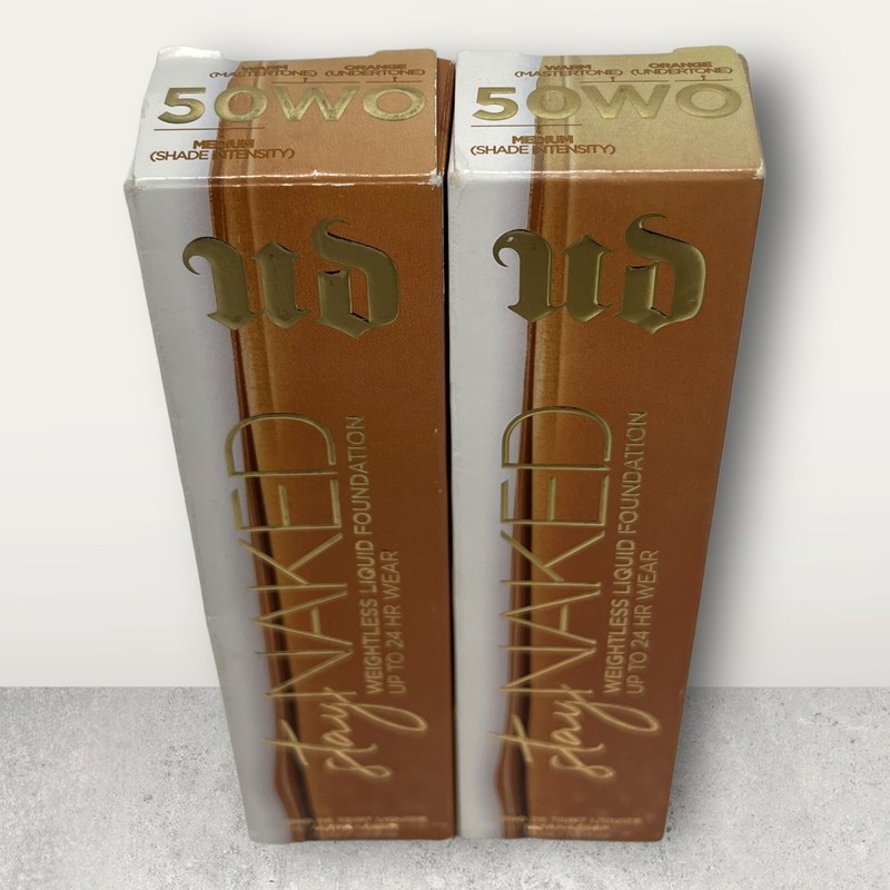 Urban Decay Stay Naked Correcting Concealer 50 WO Warm Full Size .35oz LOT 2
