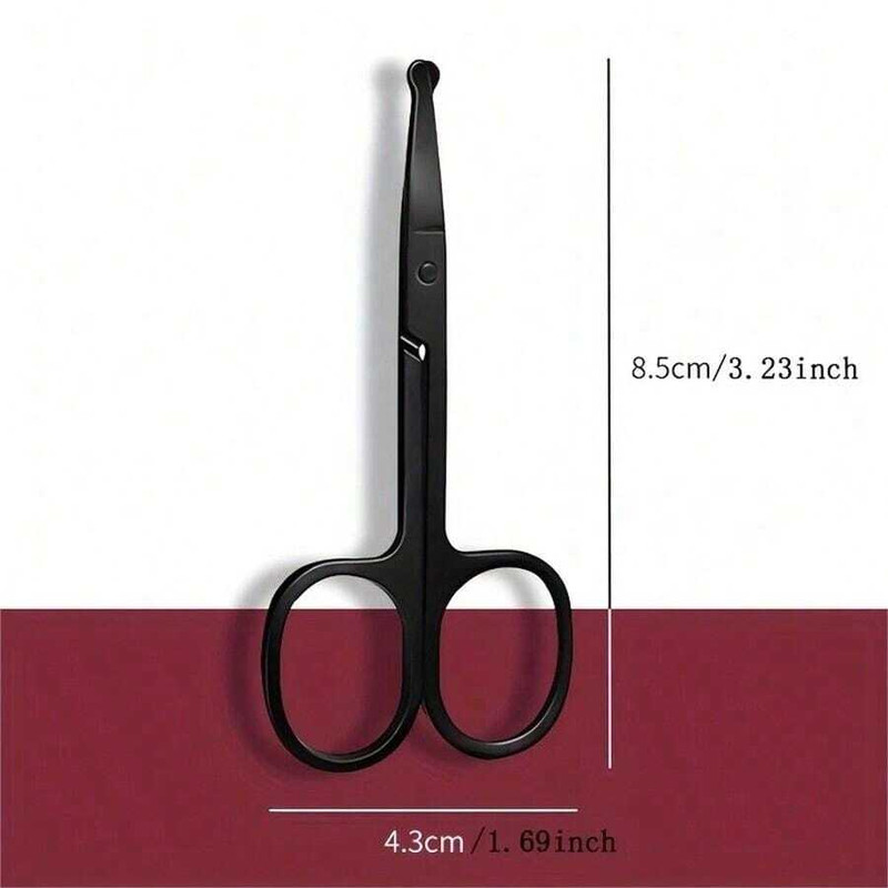 Nose Hair Scissors Stainless Steel Safe Rounded Tip Trimming Eyebrows Scissor gallery