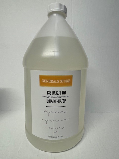 100% PURE C-8 MCT Oil Keto & Paleo Weight Loss – 128OZ