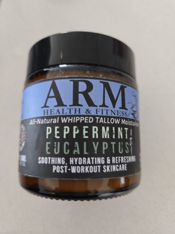 Arm Whipped Tallow Peppermint Eucalyptus Post Workout 4 oz