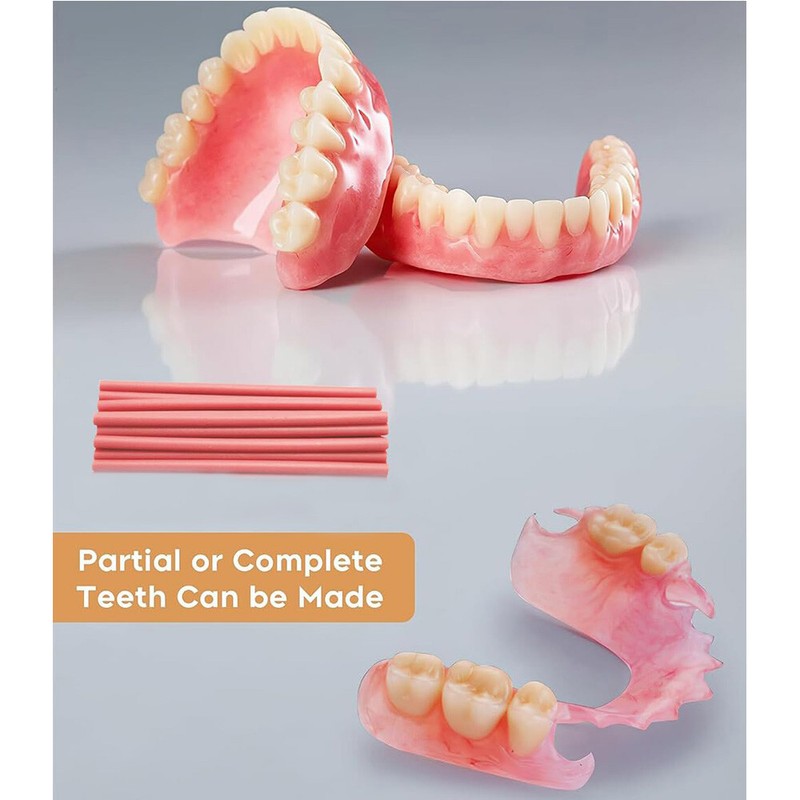 Temporary Fake Teeth Dentures Fake Teeth DIY Kit Top&Bottom Dentures 2025