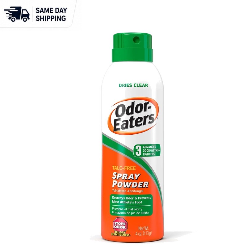 Clean Scent 4 Oz Foot Spray Powder: Fights Odor & Prevents Athlete’s Foot