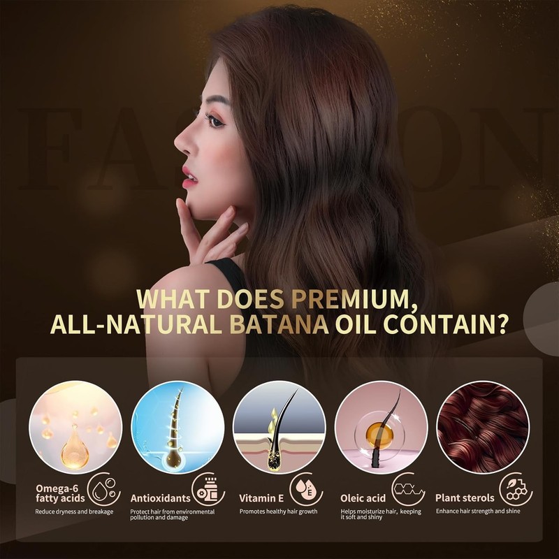100% Pure Batana Oil Hair Growth Treatment Thick Fuller Hair Scalp Repair gallery