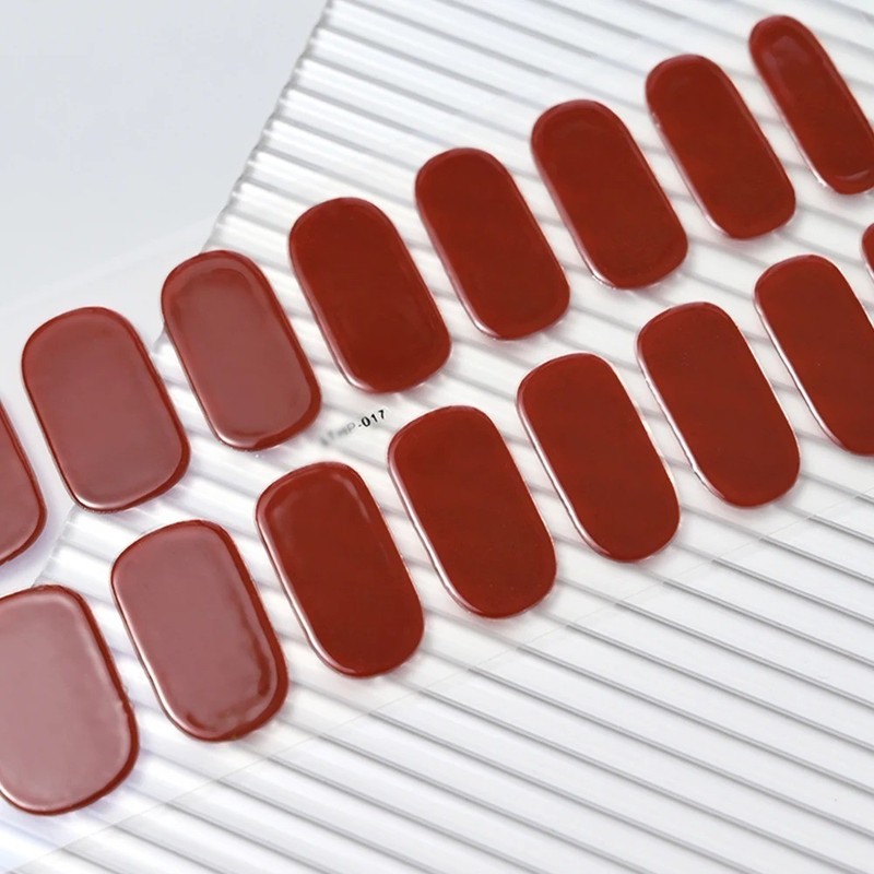 Full Size Nail Wraps Stickers Polish Toe Manicure Art Self Stick Decor 3D Decals