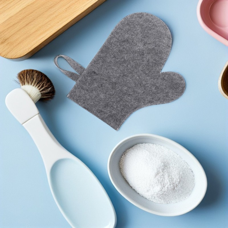 6pcs Felt Sauna Glove: Heat-Resistant Exfoliating Bath Shower Mitts - Absorbent gallery