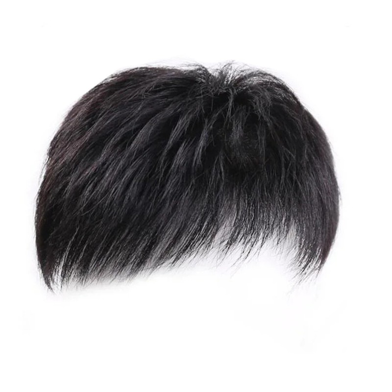 Mens Wig Short Hair, Mens Hair Replacement Wigs Mens's Toupee Full Wig gallery