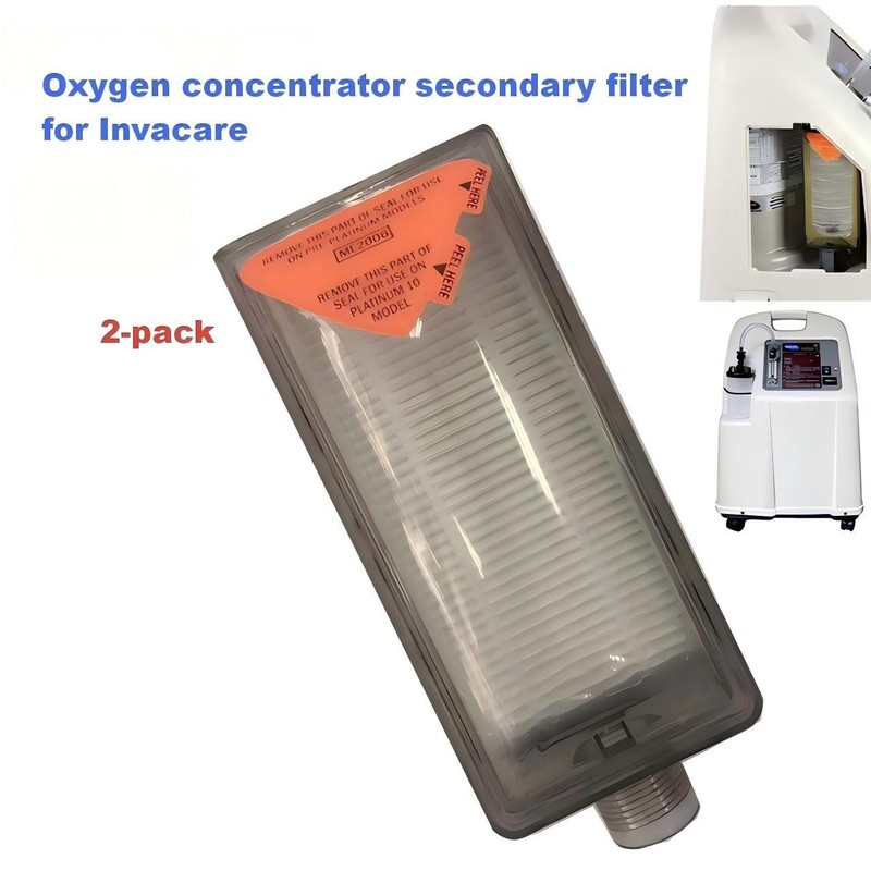 2 Pack Secondary Filter for Invacare Oxygen Concentrator – Fits IRC5LXAW/IRC5PO