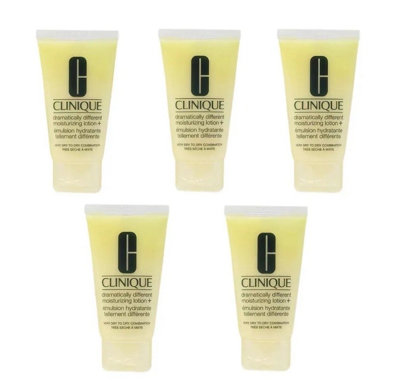Clinique Dramatically Different Moisturizing Lotion+travel x 5- 1 oz/30 ml each