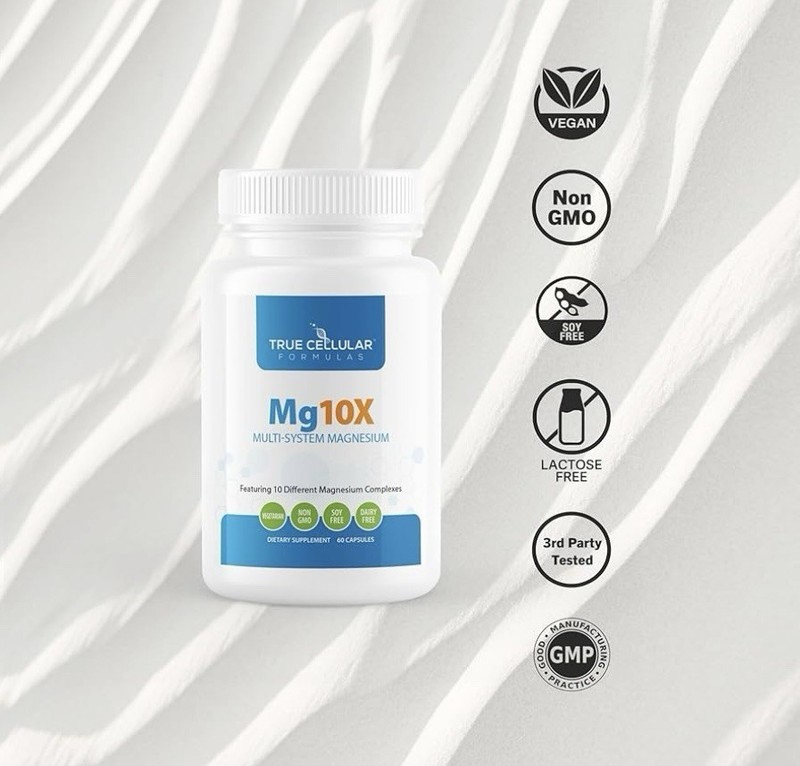 Mg10X Multi-System Magnesium Supplement to Support Sleep - 60 Capsules gallery