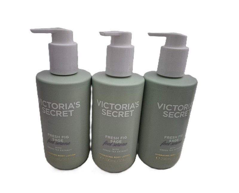 Victoria’s Secret Fresh Fig Sage Hydrating Body Lotion 10 oz – 3 Pack