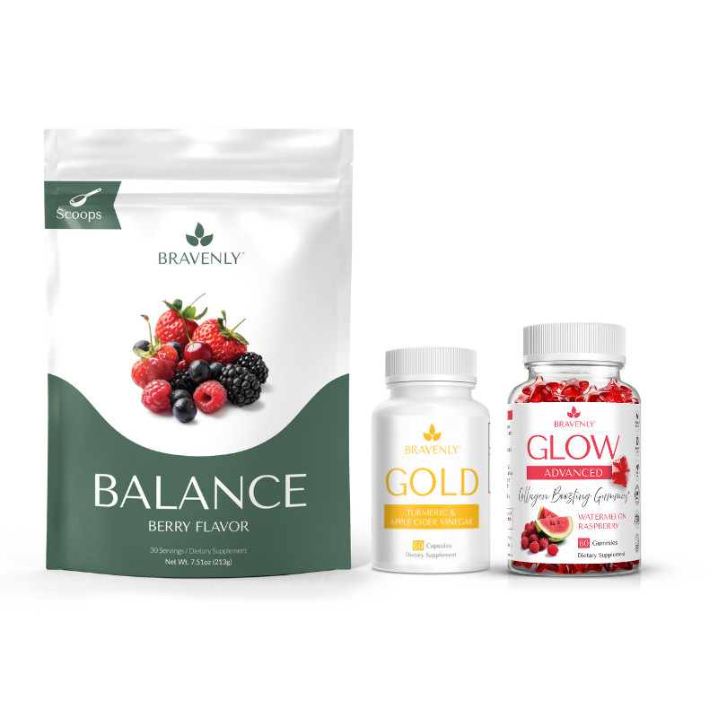 NEW Bravenly Global Radiance Bundle with gold capsules Exp 2028