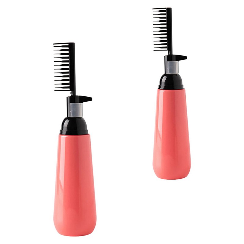 2PCS Hair Dye Bottle Combs Hair Tint Brushes Salon Hair Dye Bottle Hair Color