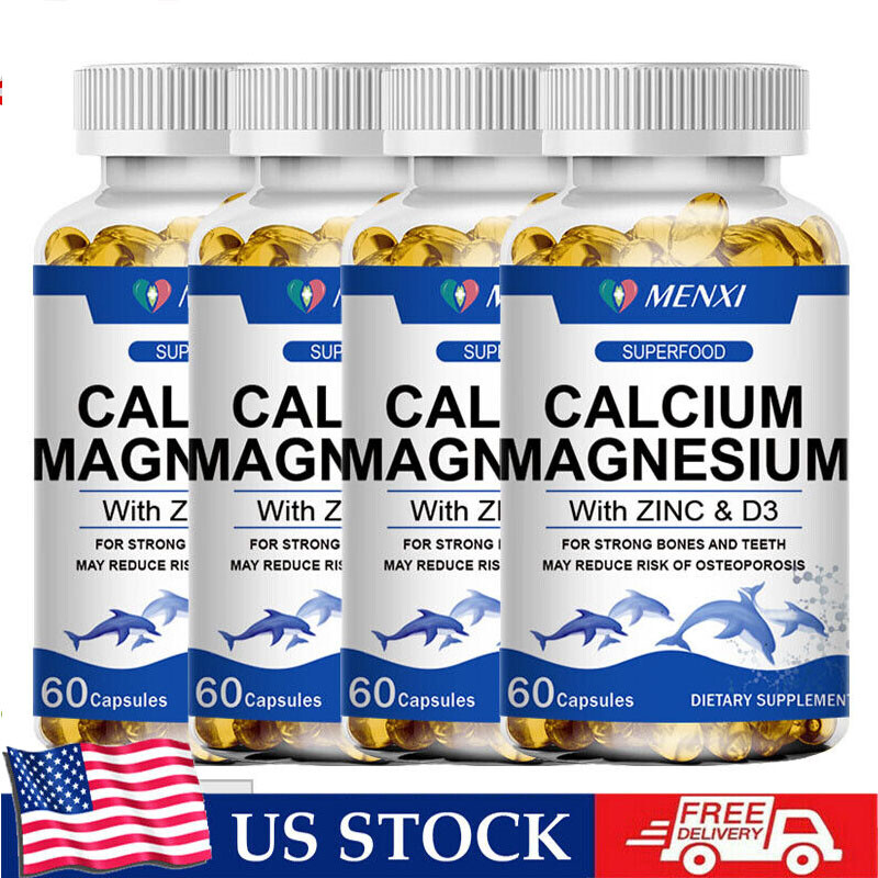 Vitamin D3 600iu Calcium 1425mg Magnesium 400mg Zinc 25mg Bone Muscle Health 1-4