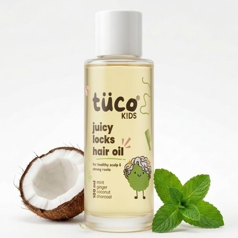 Tuco Kids Hair Oil For Itchy Scalp and Rough Hair for Kids Ages 2-5, 5-10, 10-15
