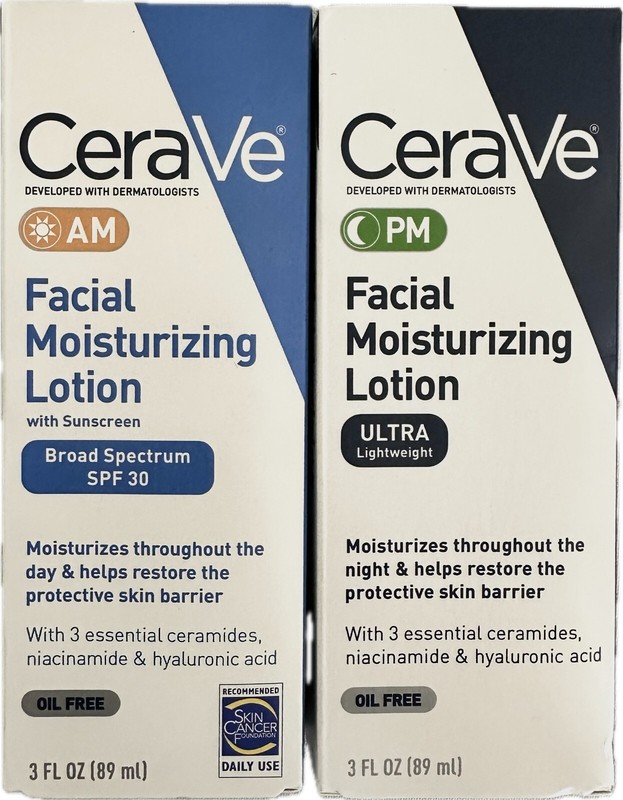 CeraVe AM/PM Facial Moisturizing Lotion Pack Exp Date: 01/2027 (Sealed) gallery