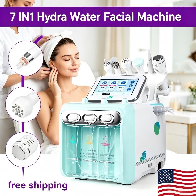 7 in 1 Hydra Water Facial Cleaner Aqua Peel Hydro Dermabrasion Beauty Machine US