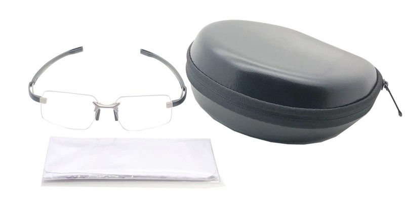 RSINC TAG Non Foldable Rimless Gray Titanium Eyeglasses 55-15-155mm men's frame gallery