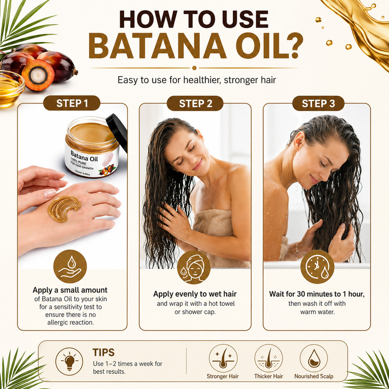 100% Pure Batana Oil Hair Growth Treatment Thick Fuller Hair Scalp Repair gallery