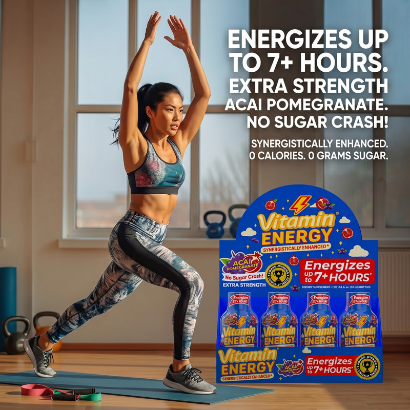 (12 Pack) Vitamin Energy® B12 14,000% Acai Energy Shots, Clinically Proven gallery