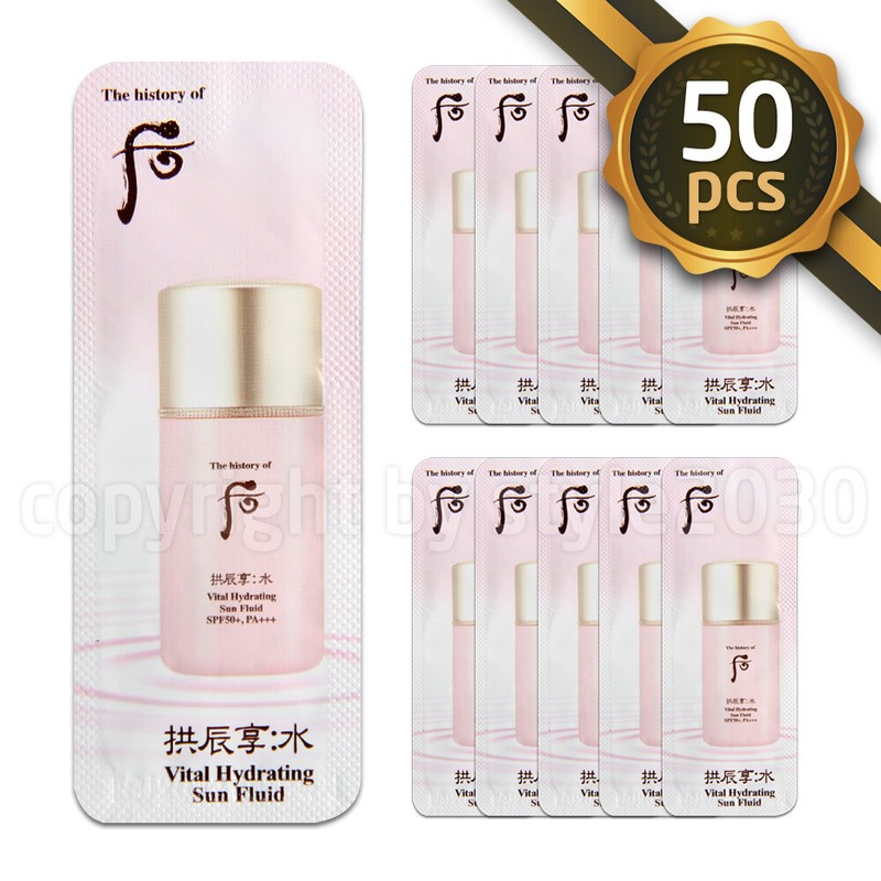 The history of Whoo Vital Hydrating Sun Fluid 1ml x 50cs SPF 50+ PA+++