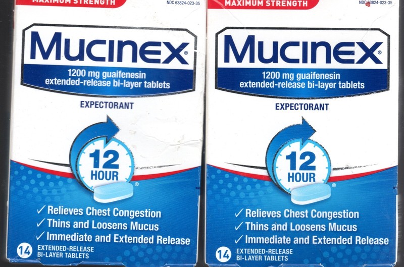 (2)Mucinex Max Strength Chest Congestion Expectorant Tabs 28 Ct total Exp 6/2026