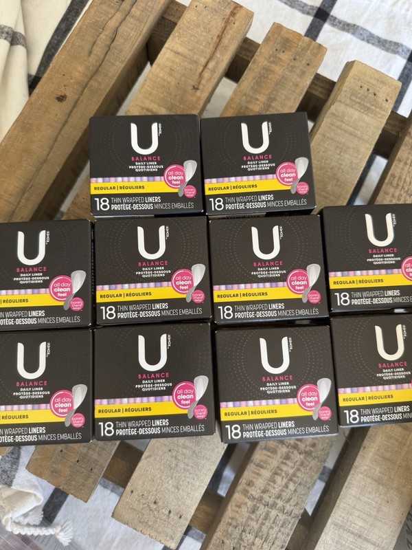 Lot Of 10 U By Kotex Barely There Every Day Panty Liners 18 Each Box 180 Total