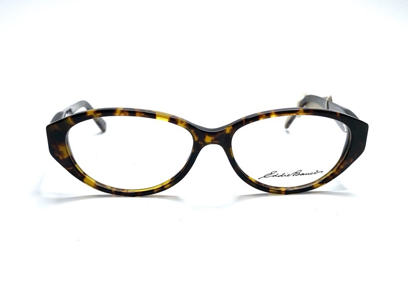 New Eddie Bauer Cat Eye Glasses Tortoise Brown 8238 52 14 135