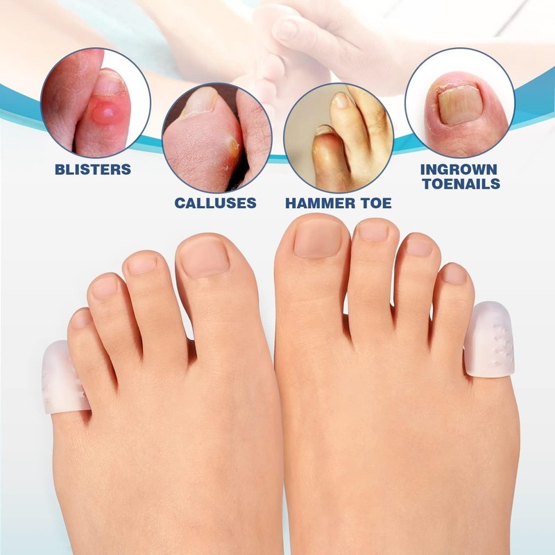 Gel Pinky Toe Caps, 16 Pack Toe Protectors for Women, Silicone Toe Covers Sle... gallery