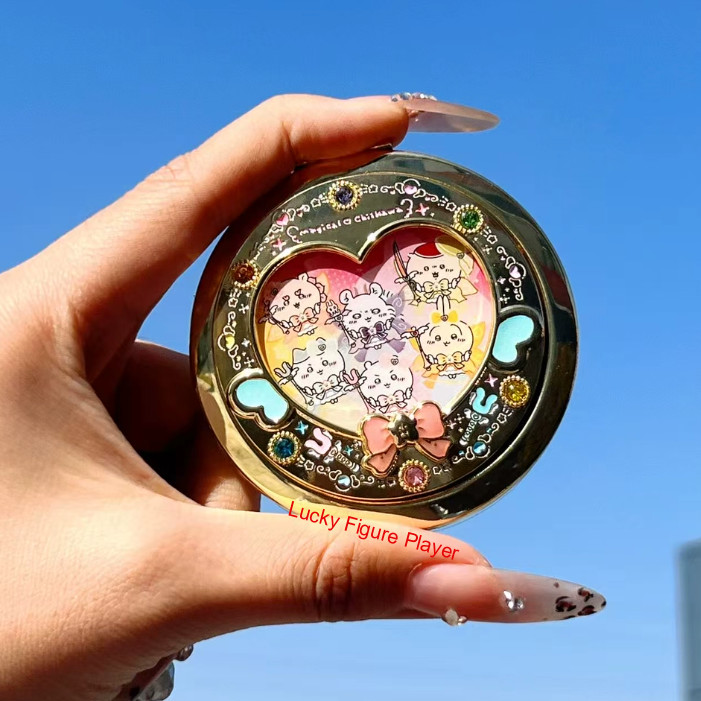 Chiikawa cartoon round double sided Mirror Travel Makeup Mirror Portable Mirror-