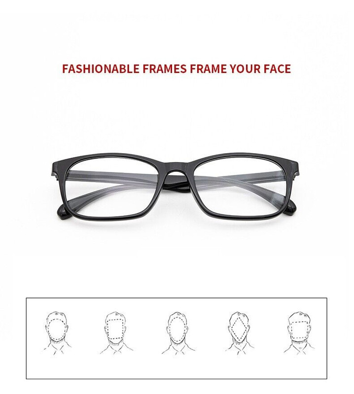 Reading Glasses Mens Womens Unisex Readers Eyeglasses 8 Pack Glasses New Square gallery
