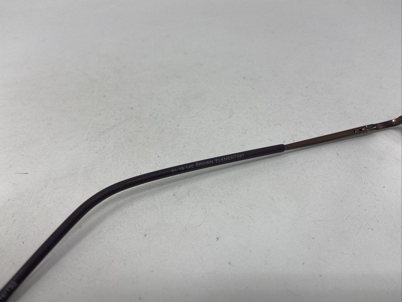 ELEMENTS #7 BROWN 51/18-140 FLEX HINGE EYEGLASSES FRAME :T55 gallery