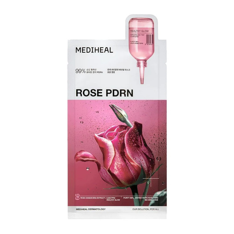 MEDIHEAL Rose PDRN Face Essential Mask 1 Sheet