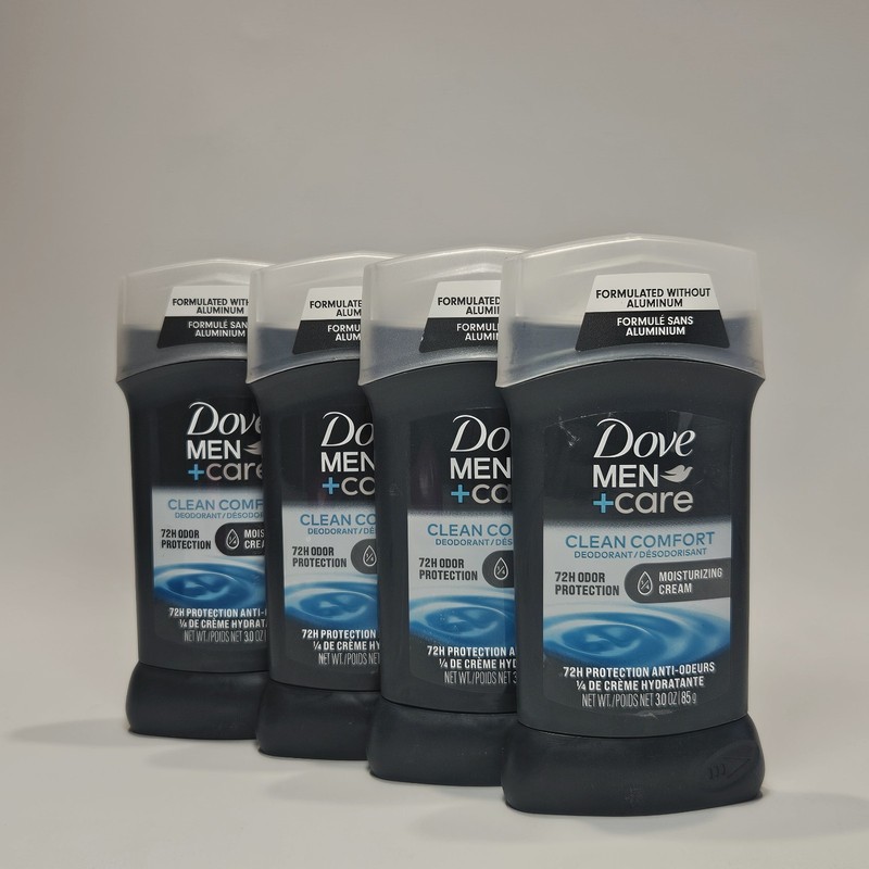Dove Men Clean Comfort Aluminum Free with Moisturizing Cream – 3 oz – Pack Of 4