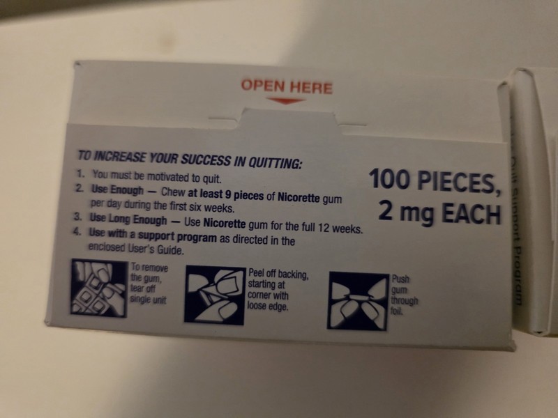 Nicorette Nicotine Gum 2mg-Stop Smoking Aid - 200 Count. Fruit Chill gallery