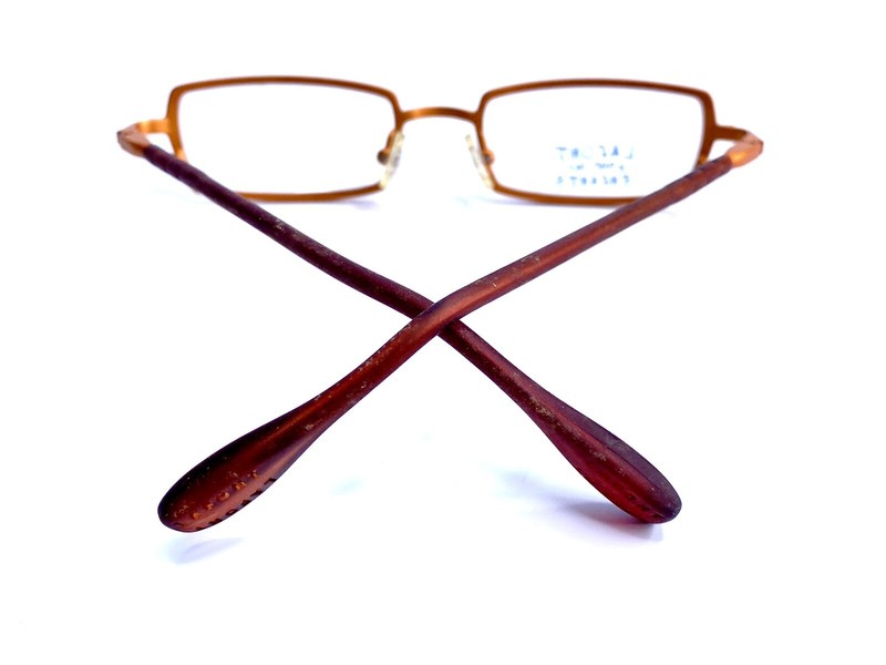 New Jean Lafont Youth Rectangle Brown Glasses Orange Interior Celestin 45 19 130 gallery